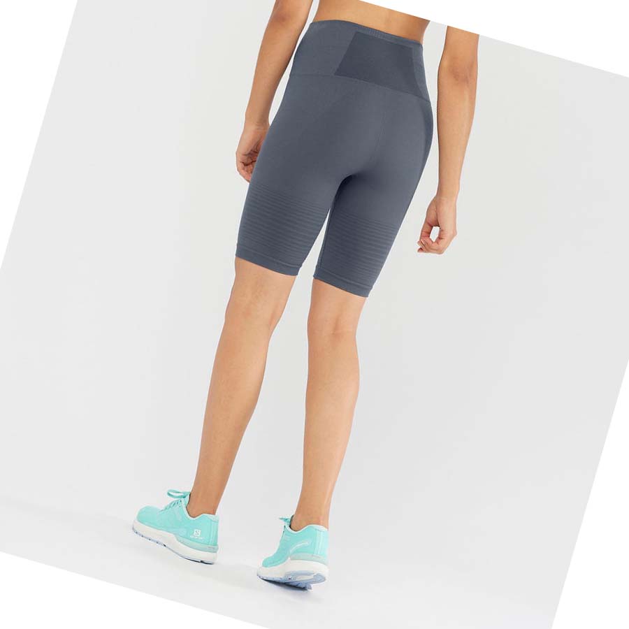 Bermudas Salomon ESSENTIAL MOVE ON SEAMLESS Mujer Grises | MX 2367MQZ